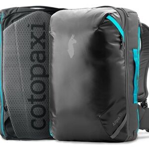 Cotopaxi Allpa 35L Black and Teal Backpack